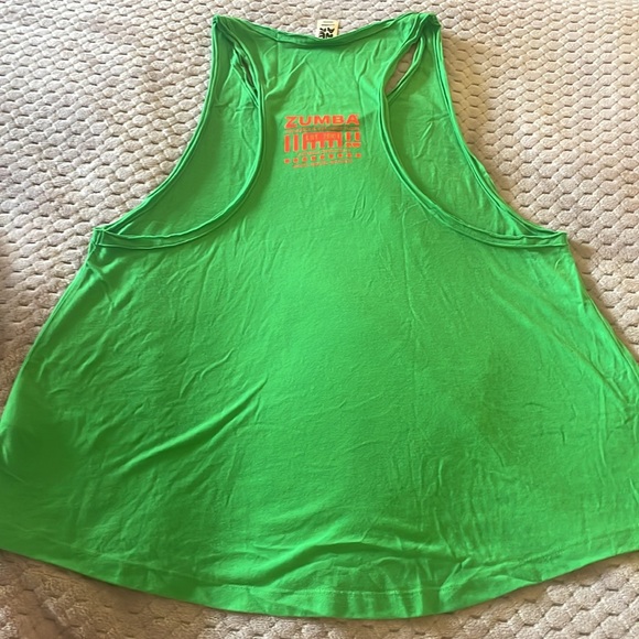 Zumba Green and Fluorescente Red “You’ve got this Mija” Tank - Picture 5 of 6